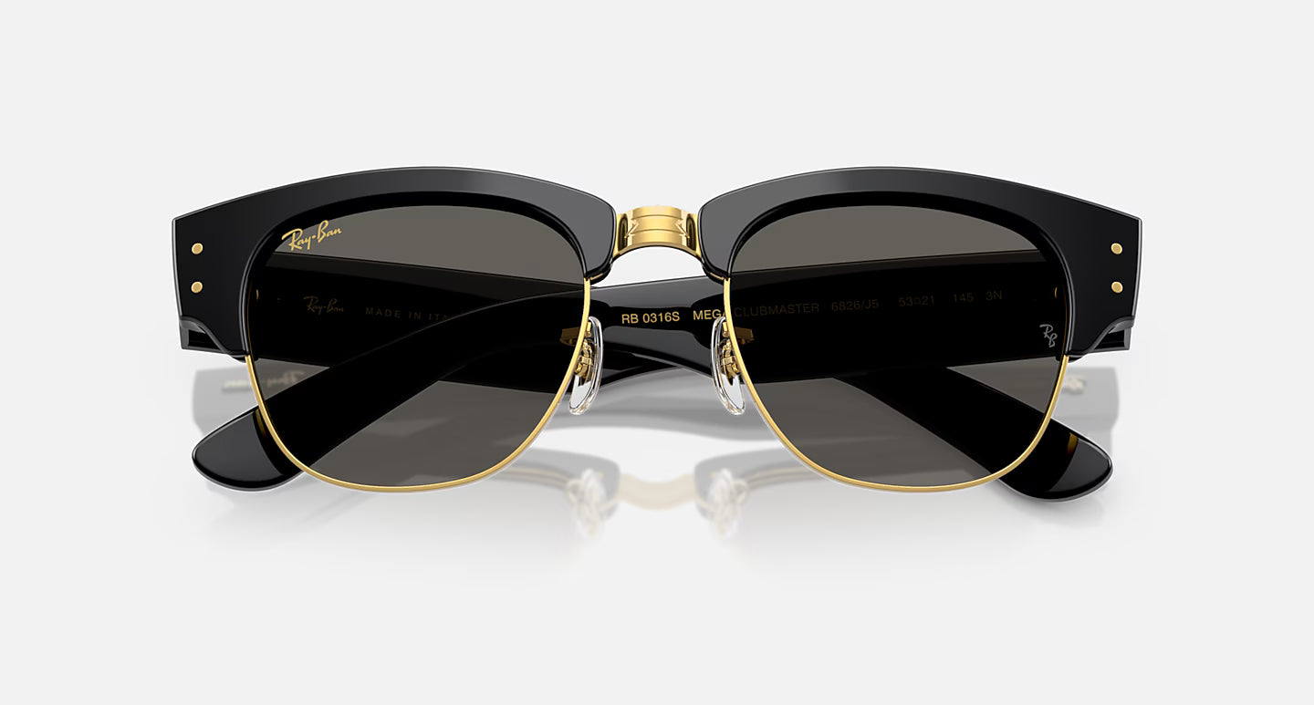 Ray-Ban Mega Clubmaster Blacked Out Collection ORB0316-S 50 By A$AP ROCKY