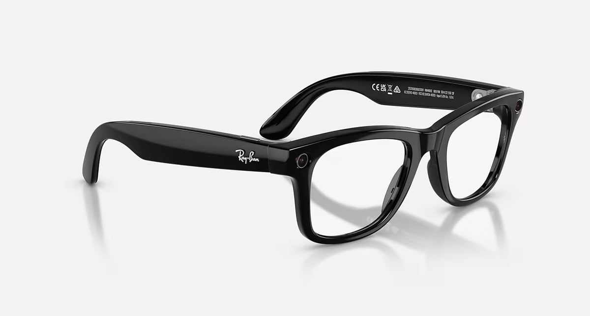 Ray-Ban META WAYFARER Transition Shiny Black - Geração 2 - RW4012 50