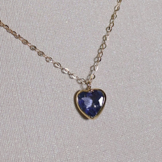 Conjunto Corrente Bailarina 45cm + Pingente Pedra Natural Quartzo Azul - em ouro 18k
