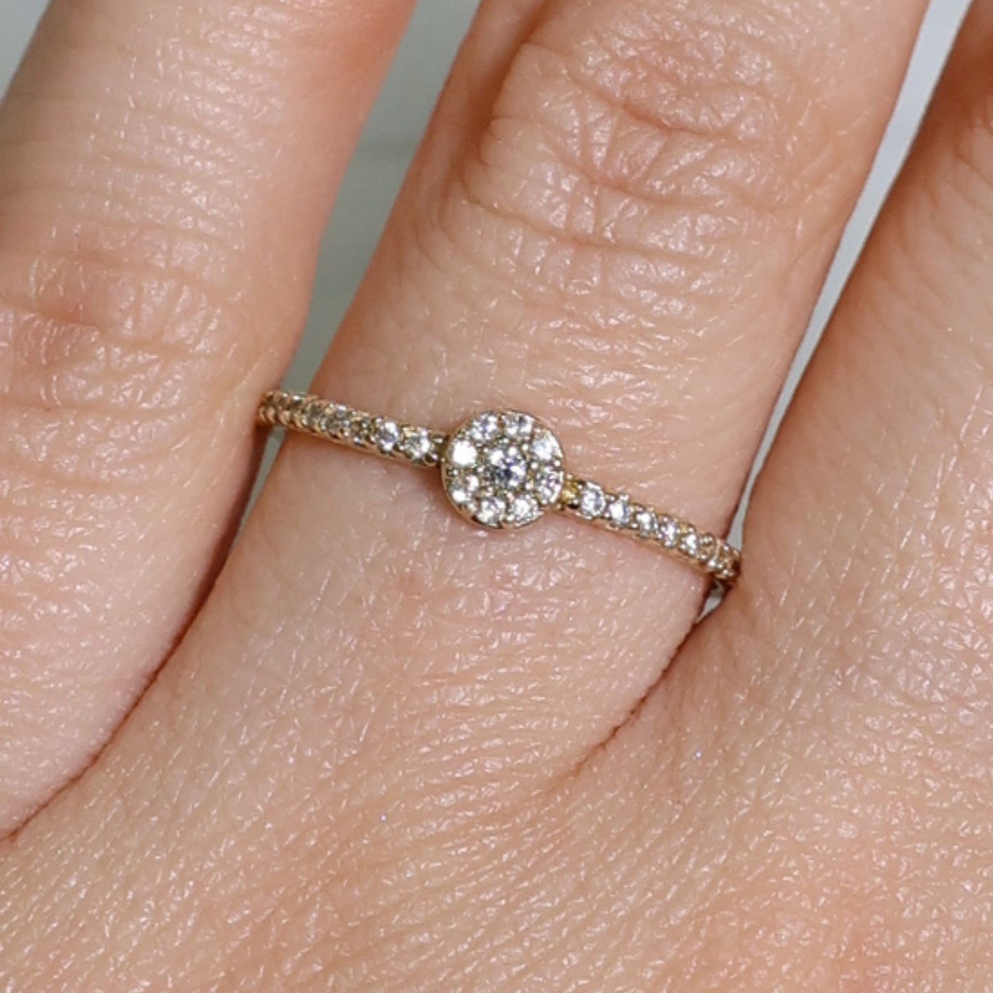 Anel Redondo Cravejado Funny AN1577
