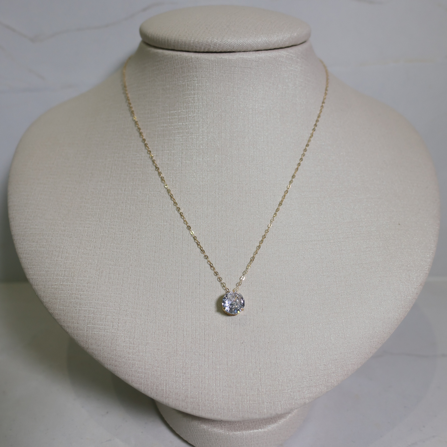 Corrente Bailarina 45cm com Pingente Ponto de Luz 6mm