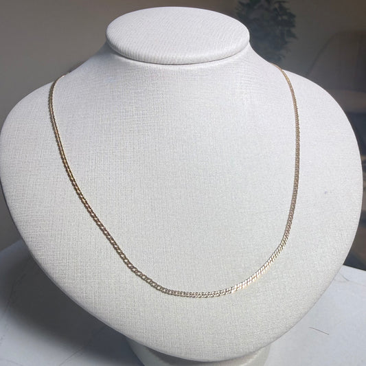 Corrente Grumet Dupla 45cm em ouro 18k