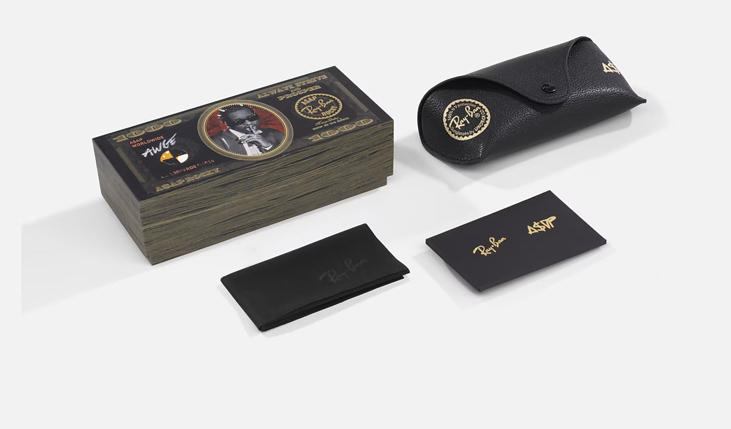 Ray-Ban Mega Clubmaster Blacked Out Collection ORB0316-S 50 By A$AP ROCKY